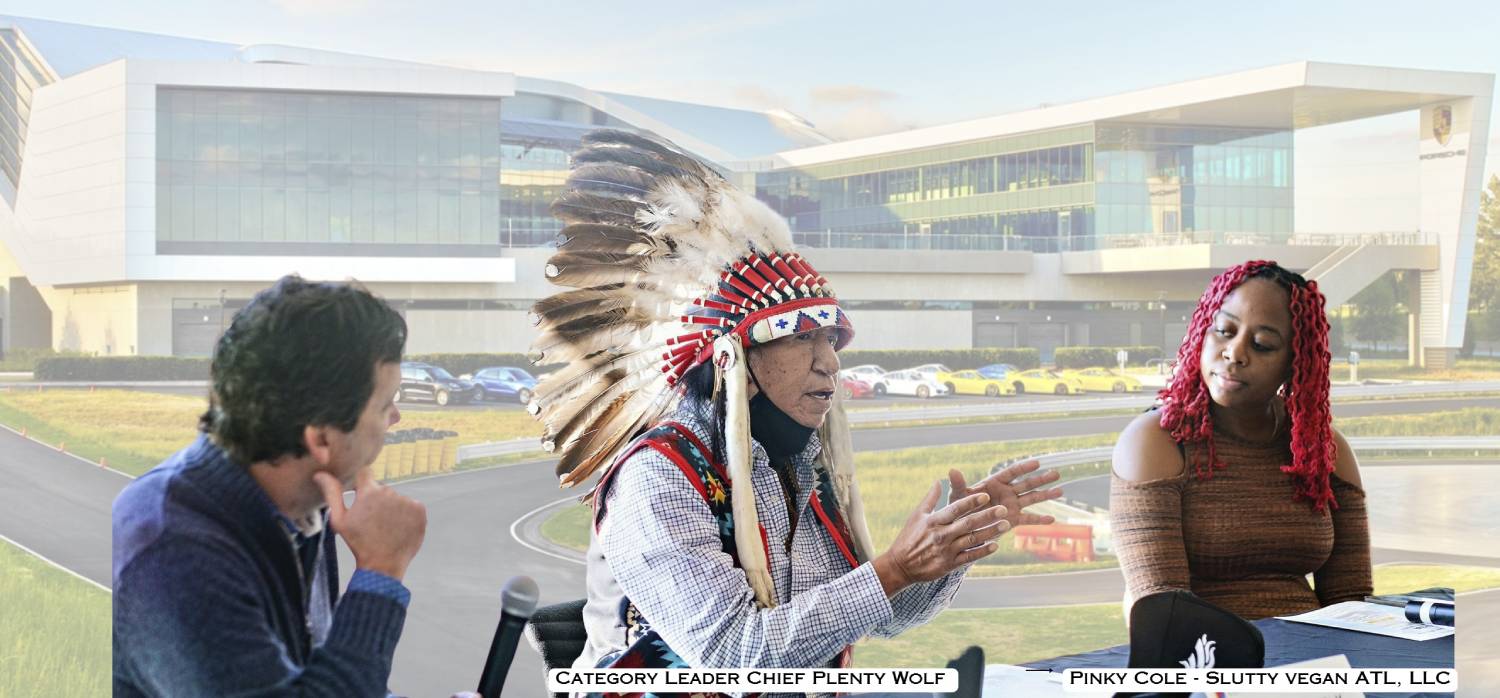 Porsche and Chief Plenty Wolf